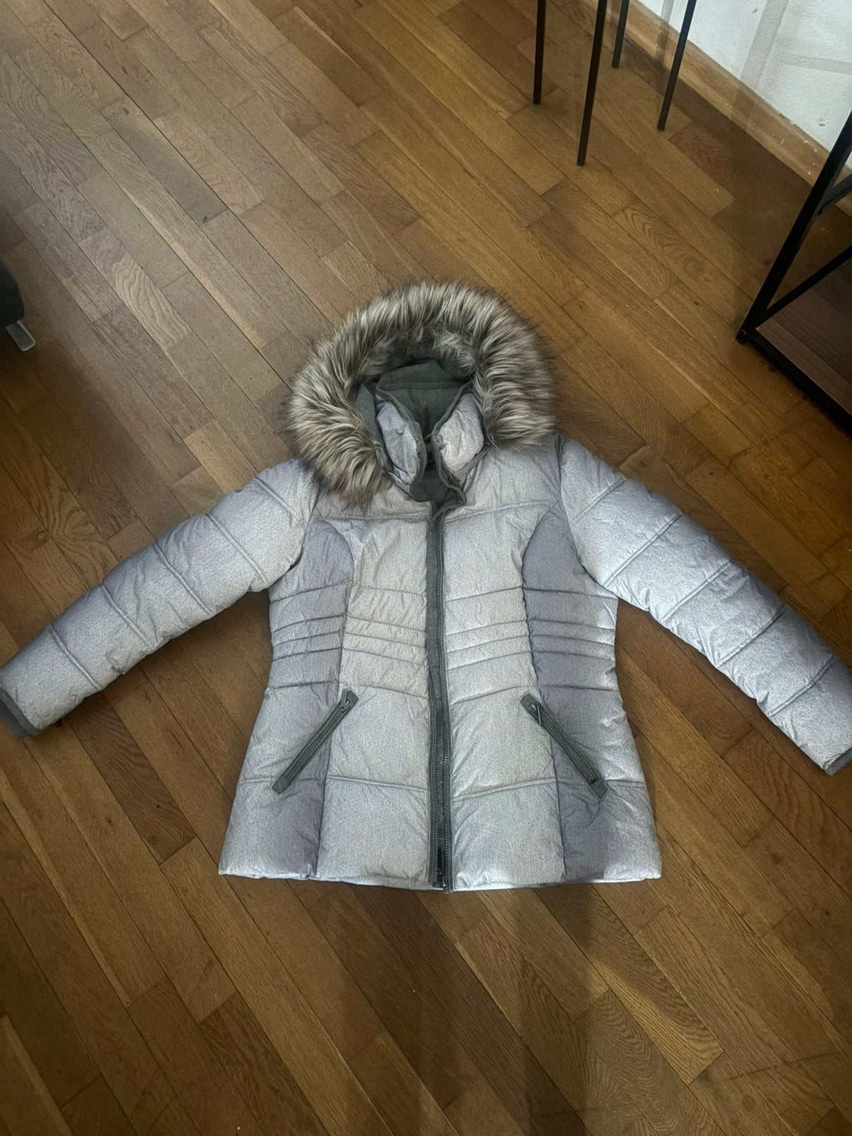 DAMESJAS WARM MET MUTS MAAT L, Ophalen of Verzenden, Zo goed als nieuw, Zwart