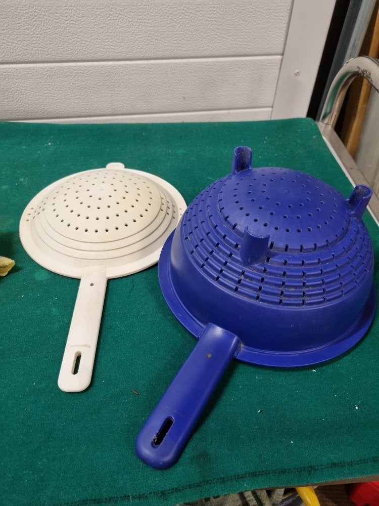 tupperware zeef duo, Ophalen of Verzenden, 'T Olde Gre-j, Info@toldegrej.nl, Endepoelstraat 20f Didam