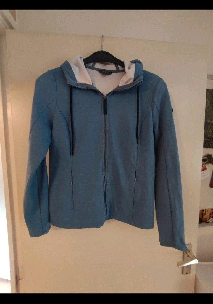Human Nature Tobia Softshell Jas Maat M, Maat 38/40 (M), Blauw, Ophalen of Verzenden, Zo goed als nieuw
