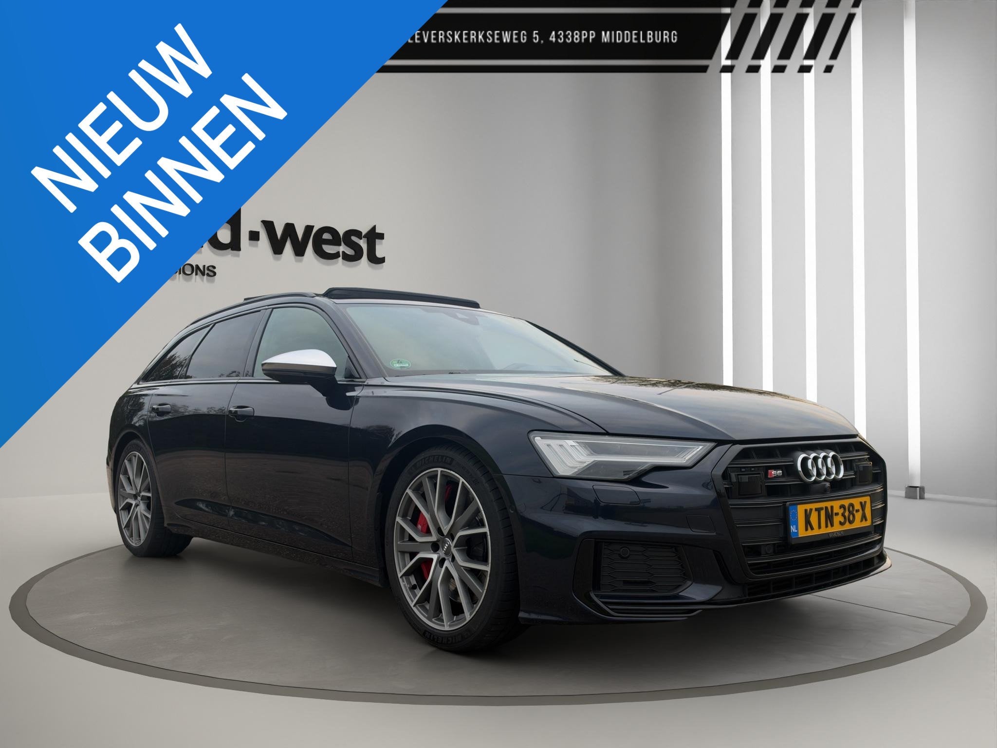 Audi A6 Avant S6 TDI quattro Matrix Pano B&O Massage Luchtve, Auto's, Gebruikt, Blauw, Diesel, 349 pk