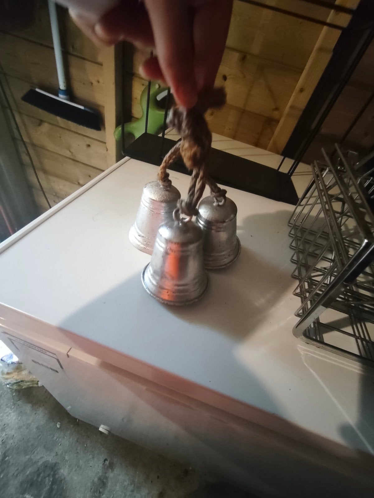 Bellen scheepbel, Ophalen, Rond, Hout