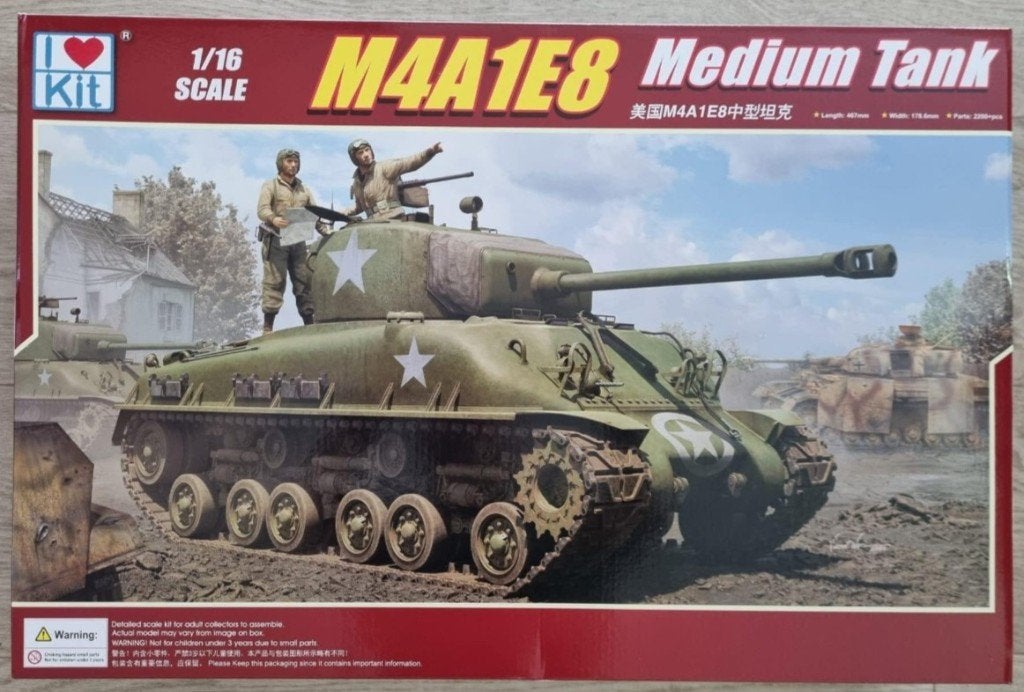 Opruiming I Love Kit 61618 M4A1E8 Sherman Tank 1:16, Overige merken, Tank, Ophalen of Verzenden, Zo goed als nieuw