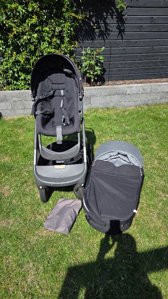 Stokke Trailz kinderwagen, Gebruikt, Combiwagen, Verstelbare duwstang, Ophalen