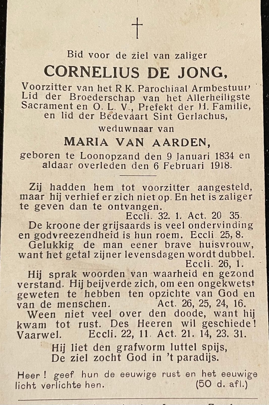 Cornelius de Jong 1834 Loon op Zand ., Ophalen of Verzenden