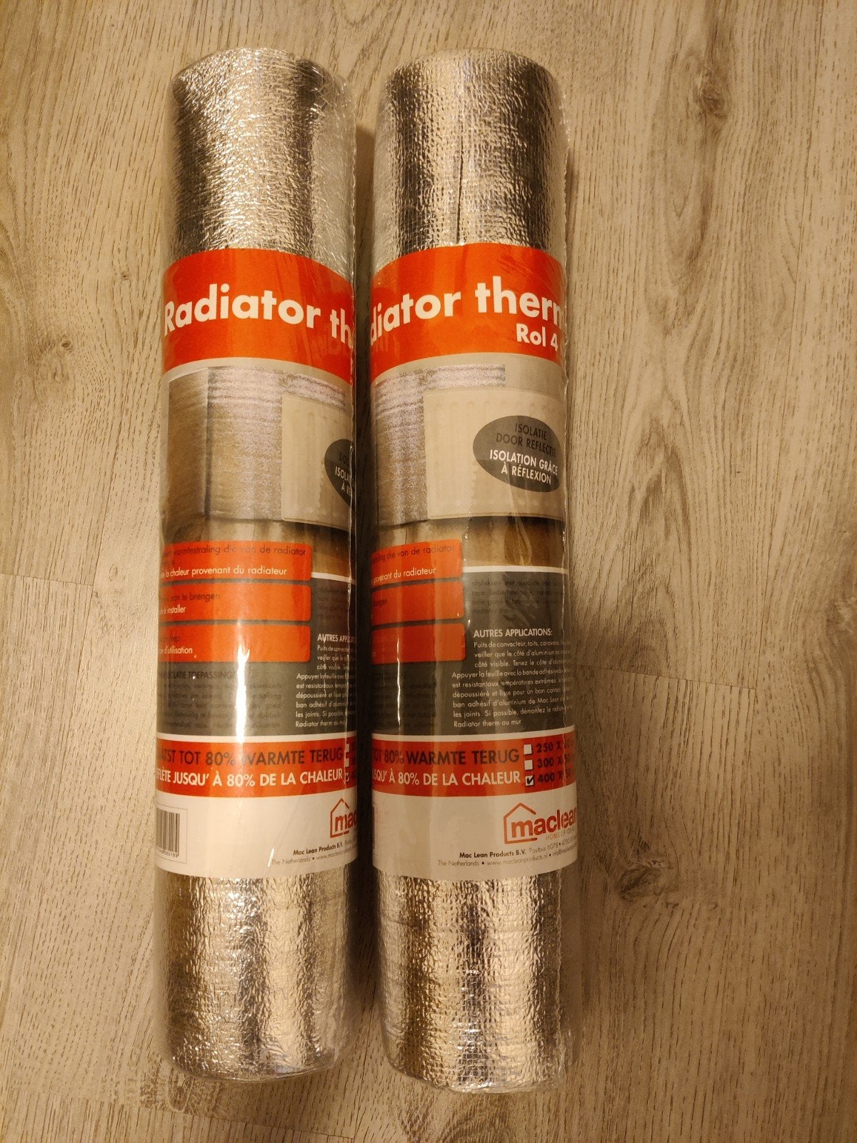 Maclean Radiatorfolie - 2 rollen (8m totaal) - Nieuw, Doe-het-zelf en Verbouw, Ophalen, Nieuw