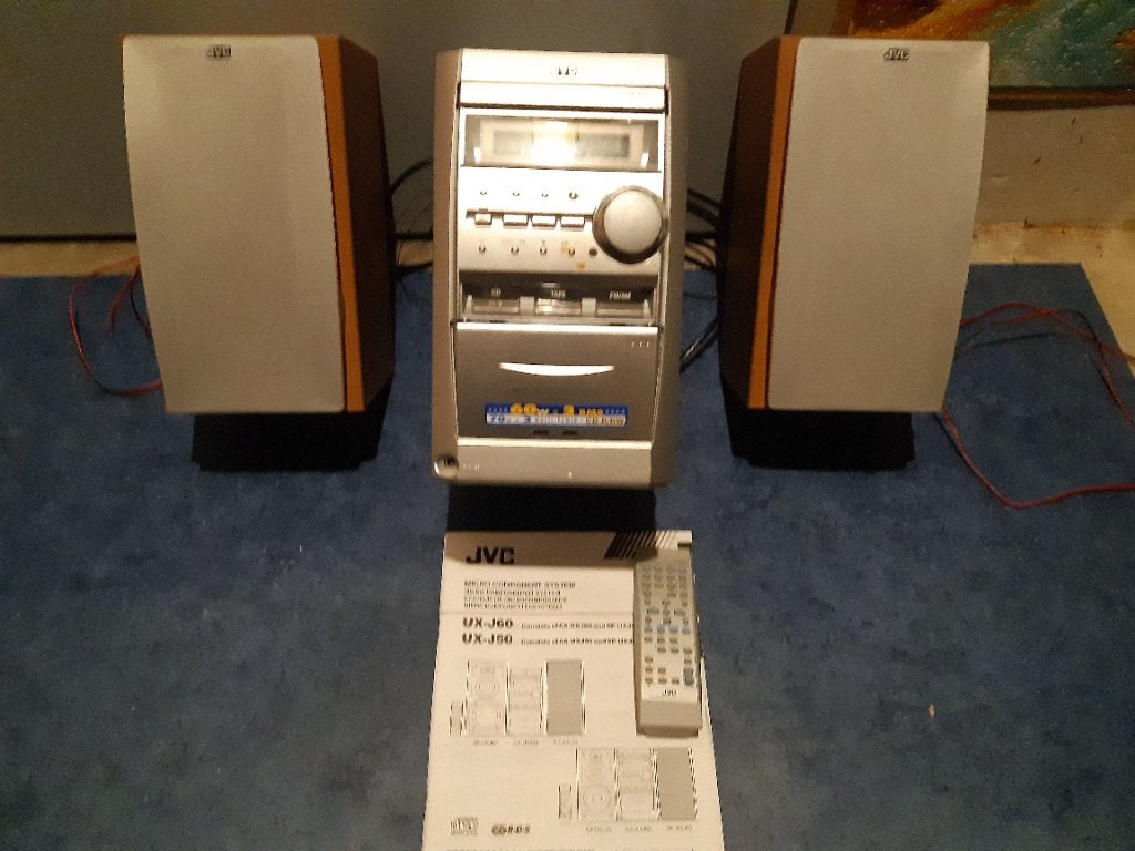 Uitstekende JVC STEREO MINI TORENSET-TYPE UX-J50 VOOR WEINIG, Audio, Tv en Foto, Stereo-sets, Ophalen, JVC, Cd-speler, Zo goed als nieuw