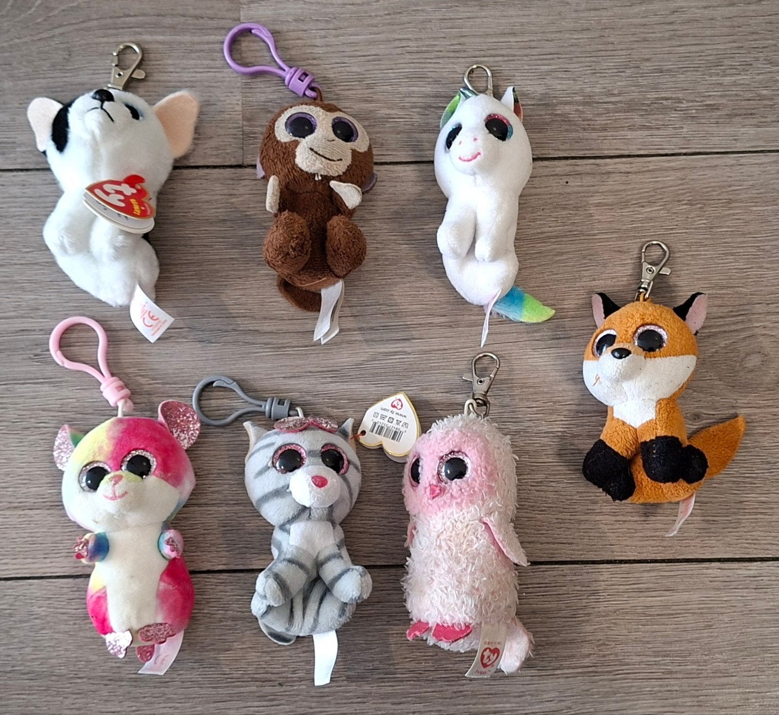 Ty Beanie Boo sleutelhangers - ook los te koop!, Ophalen of Verzenden, Zo goed als nieuw, Knuffel of Figuurtje
