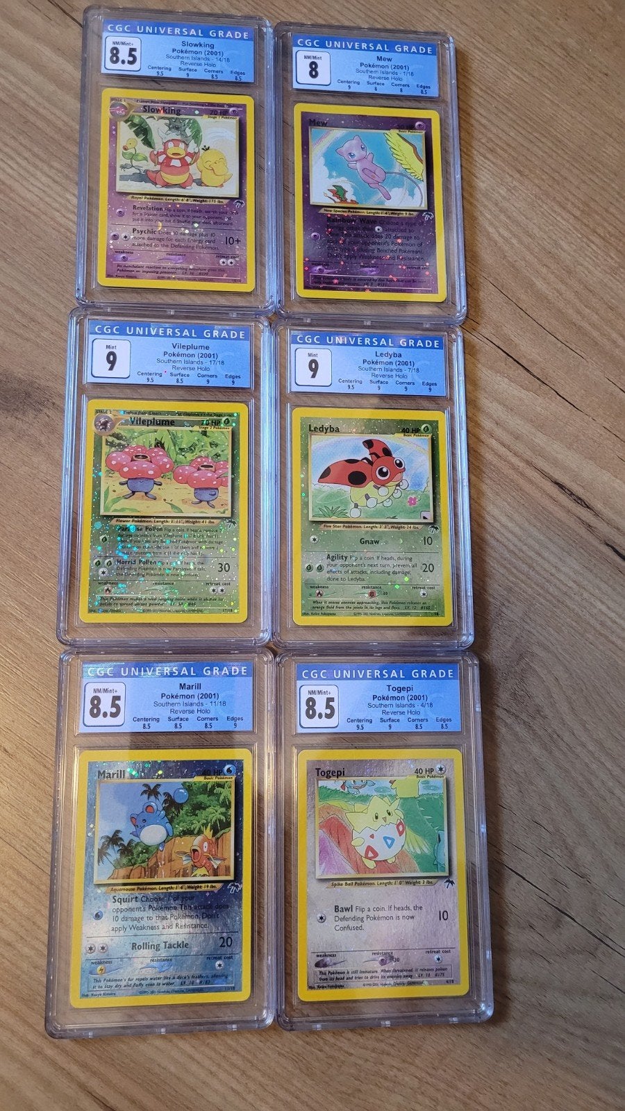 Pokemon Southern island Kaarten met mew, Ophalen of Verzenden, Zo goed als nieuw, Meerdere kaarten