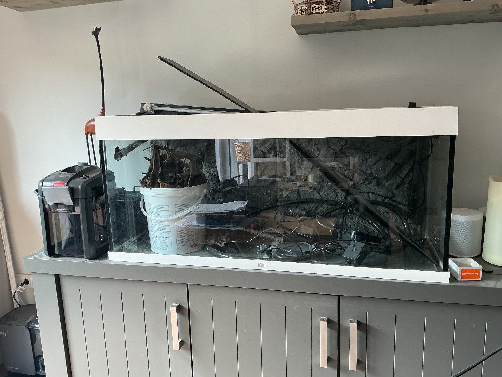 Aquarium Juwel Rio 240 incl toebehoren, Ophalen, Gebruikt, Leeg aquarium, Pomp