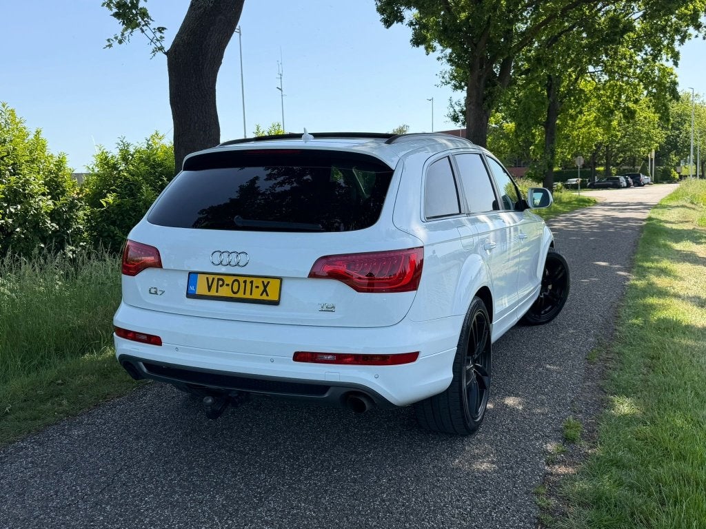 Audi Q7 3.0TDI 2011 EURO 6 PANO LEER AUT NAVI FULL OPTIE, Auto's, Automaat, Wit, Leder, Diesel