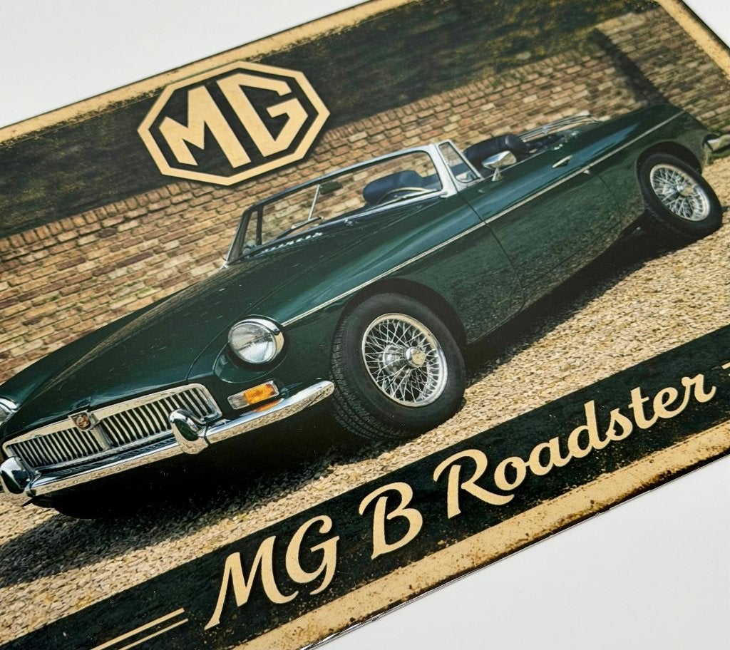 MGB roadster bord | MG B | 20x30, Verzenden, Nieuw, Reclamebord