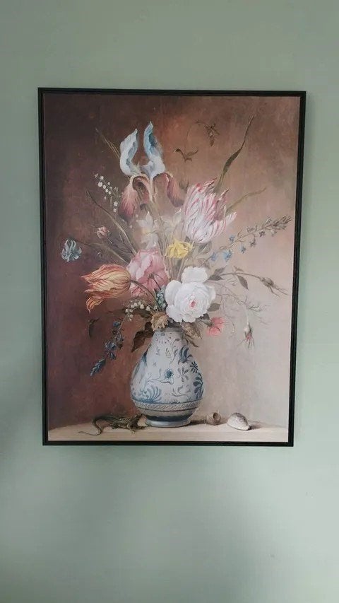 SCHILDERIJ - BLOEMEN VAAS, Antiek en Kunst, Paneel, Ophalen, Bloemen, Klassiek