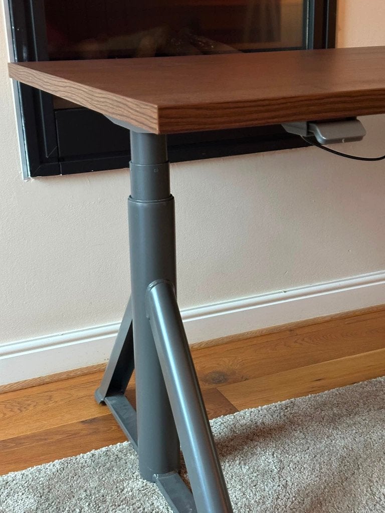IKEA Idasen elektrisch zit-sta bureau 160x80 – z.g.a.n., Huis en Inrichting, Bureaus, Ophalen, Zit-sta bureau, 160 cm, Hout