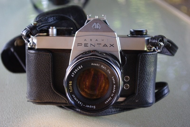 pentax sp500 (sp1000) + accesoires + minolta, Ophalen of Verzenden, Gebruikt, Spiegelreflex, Pentax