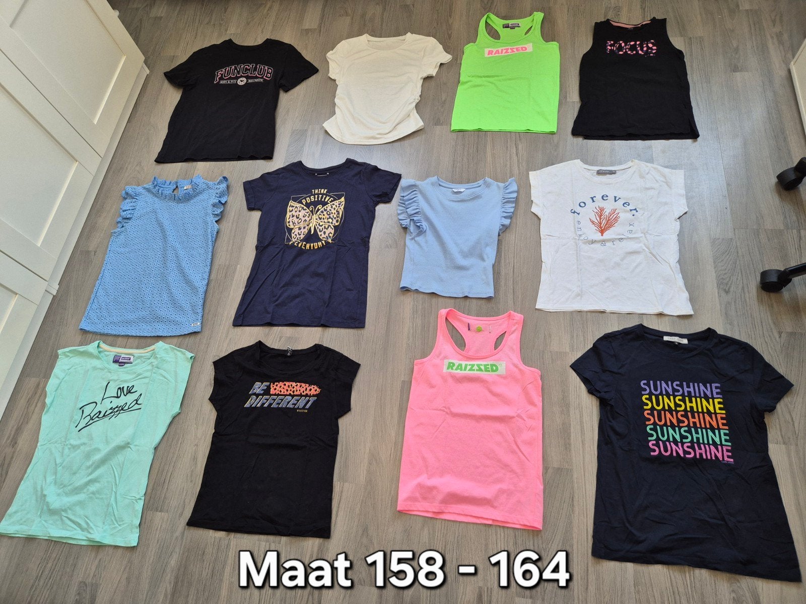 Pakket T-shirtjes maat 158 - 164, Meisje, Amy & Ivy, Ophalen of Verzenden, Zo goed als nieuw