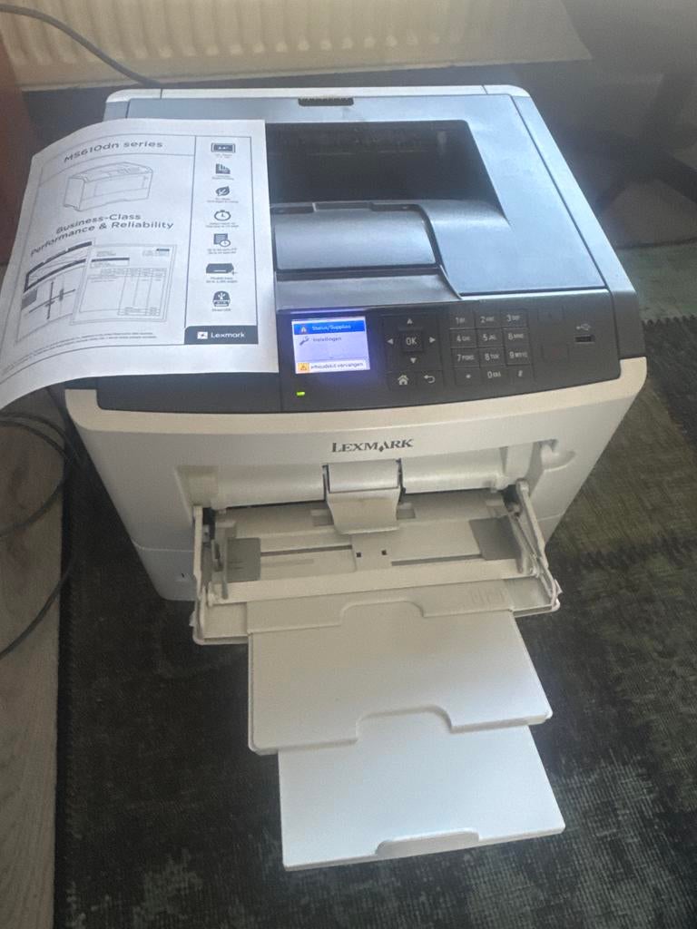 Lexmark MS610dn Laserprinter met 100% toner, Ophalen, Zwart-en-wit printen, Gebruikt, Printer