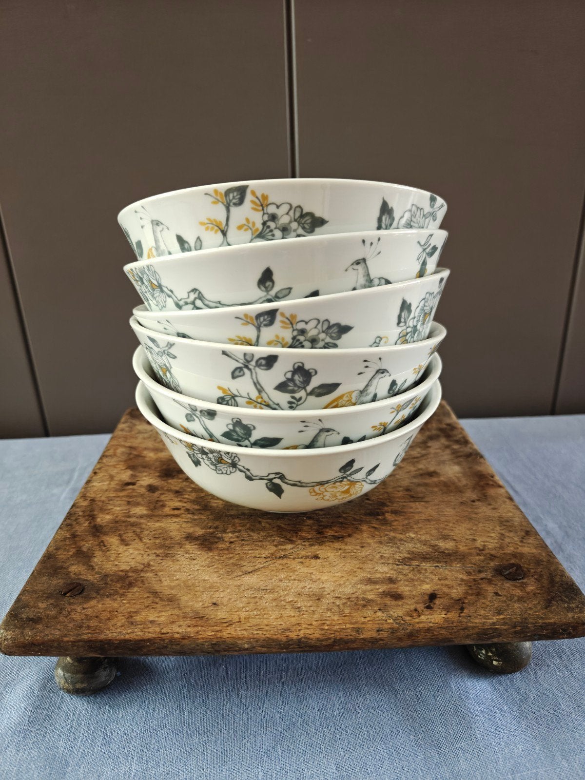 Villeroy en Boch Peacock schaaltjes 6x, Huis en Inrichting, Keuken | Servies, Ophalen of Verzenden, Overige stijlen, Porselein