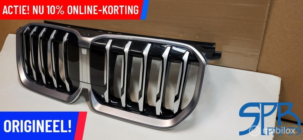 Grille BMW X1 U11 NIER GRILL CHROOM NIEREN ZWART ACC OPTIE, Auto-onderdelen, Gebruikt, Ophalen of Verzenden, BMW, BMW