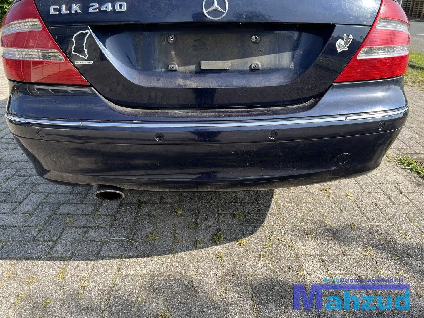 MERCEDES CLK W209 K359 BLAUW achterbumper met pdc 2003-2010, Gebruikt, Mercedes-Benz AG, Mercedes-Benz, Ophalen of Verzenden