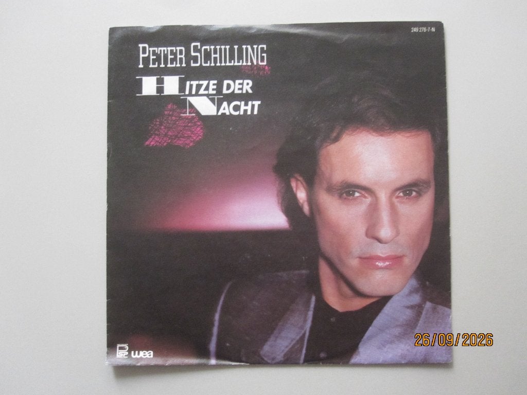PETER SCHILLING -  hitze der nacht - vinyl 7', Gebruikt, 7 inch, Ophalen of Verzenden, Pop