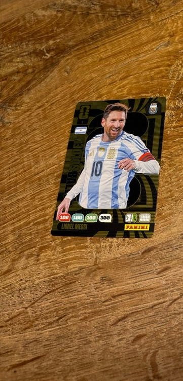 Panini Golden Baller Kaarten: Messi & Kane, Verzamelen, Ophalen of Verzenden, Zo goed als nieuw, Buitenlandse clubs, Spelerskaart