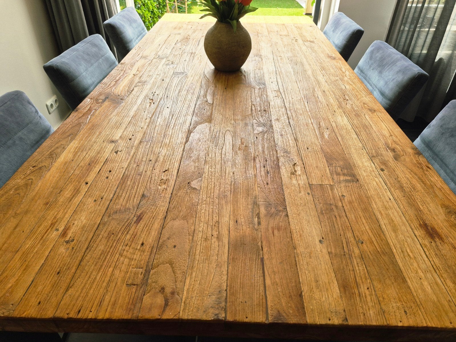 Pronto Wonen Eettafel Alesio Pine Antiek, Huis en Inrichting, Tafels | Eettafels, Ophalen, Grenenhout, Gebruikt, 200 cm of meer