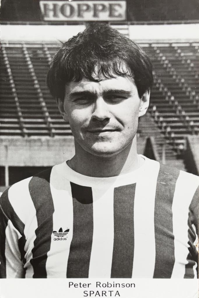 Spelerskaart Peter Robinson - Sparta Rotterdam - 1980/1981, Verzamelen, Ophalen of Verzenden, Zo goed als nieuw, Sparta, Spelerskaart