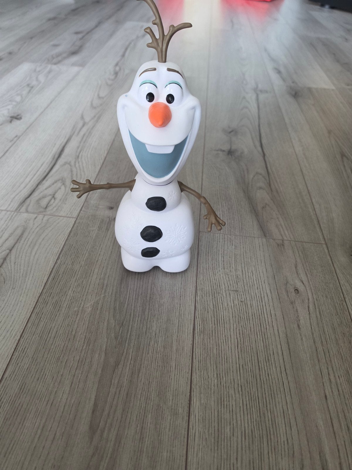 Lopende en pratende Olaf Frozen figuur, Ophalen of Verzenden, Gebruikt
