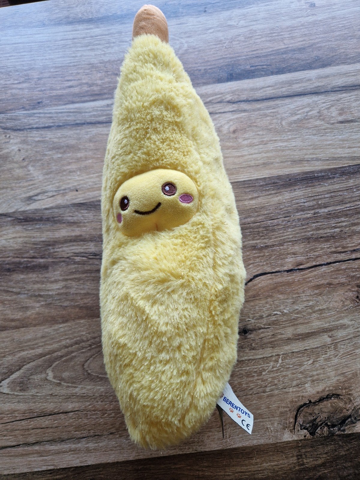 Leuke gele banaan knuffel van Berentoys - 40 cm hoog ZGAN, Ophalen, Overige merken, Overige typen, Zo goed als nieuw