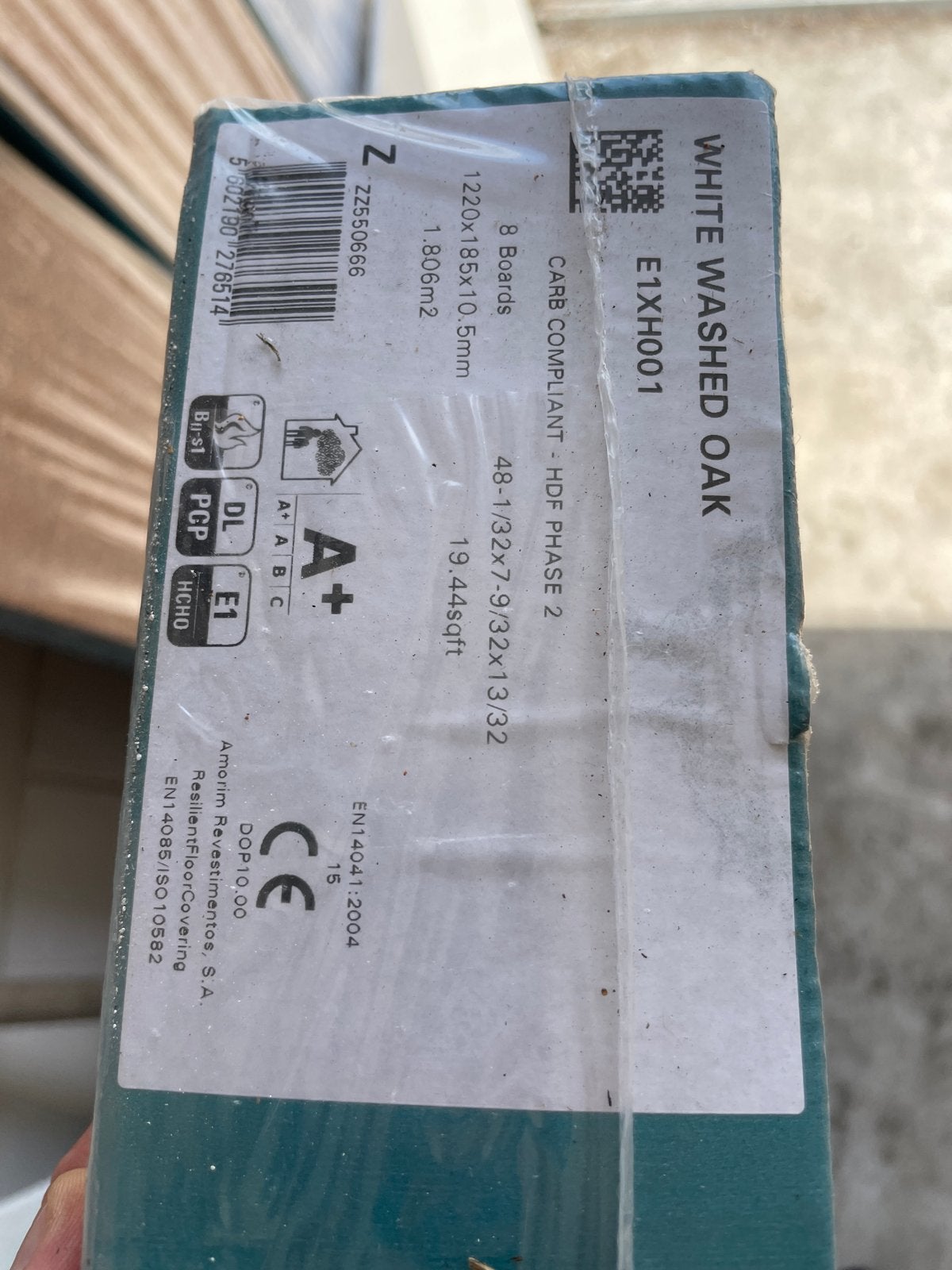 Laminaat Wit Eiken - Nieuw in verpakking 8 pakken, 50 tot 150 cm, Nieuw, Ophalen of Verzenden, 10 tot 30 cm