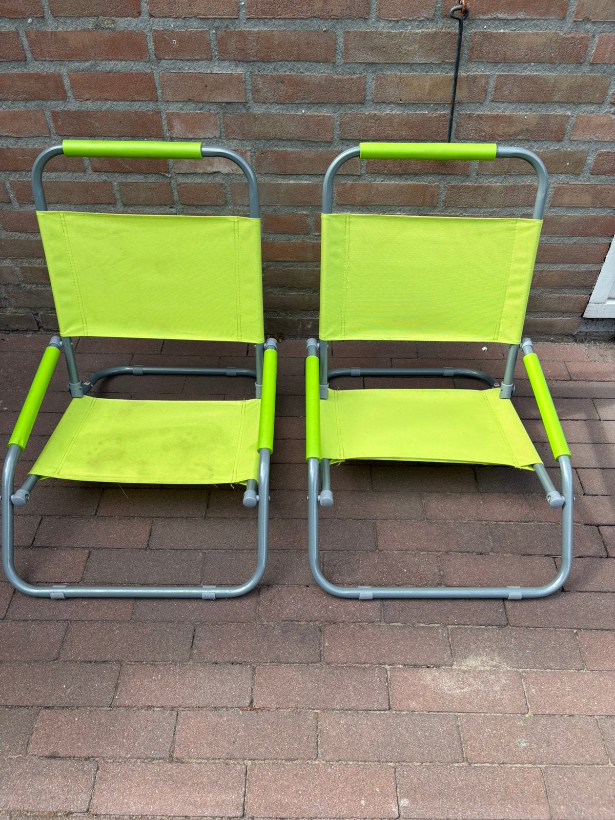 2x strandstoel, Ophalen, Zo goed als nieuw, Campingstoel