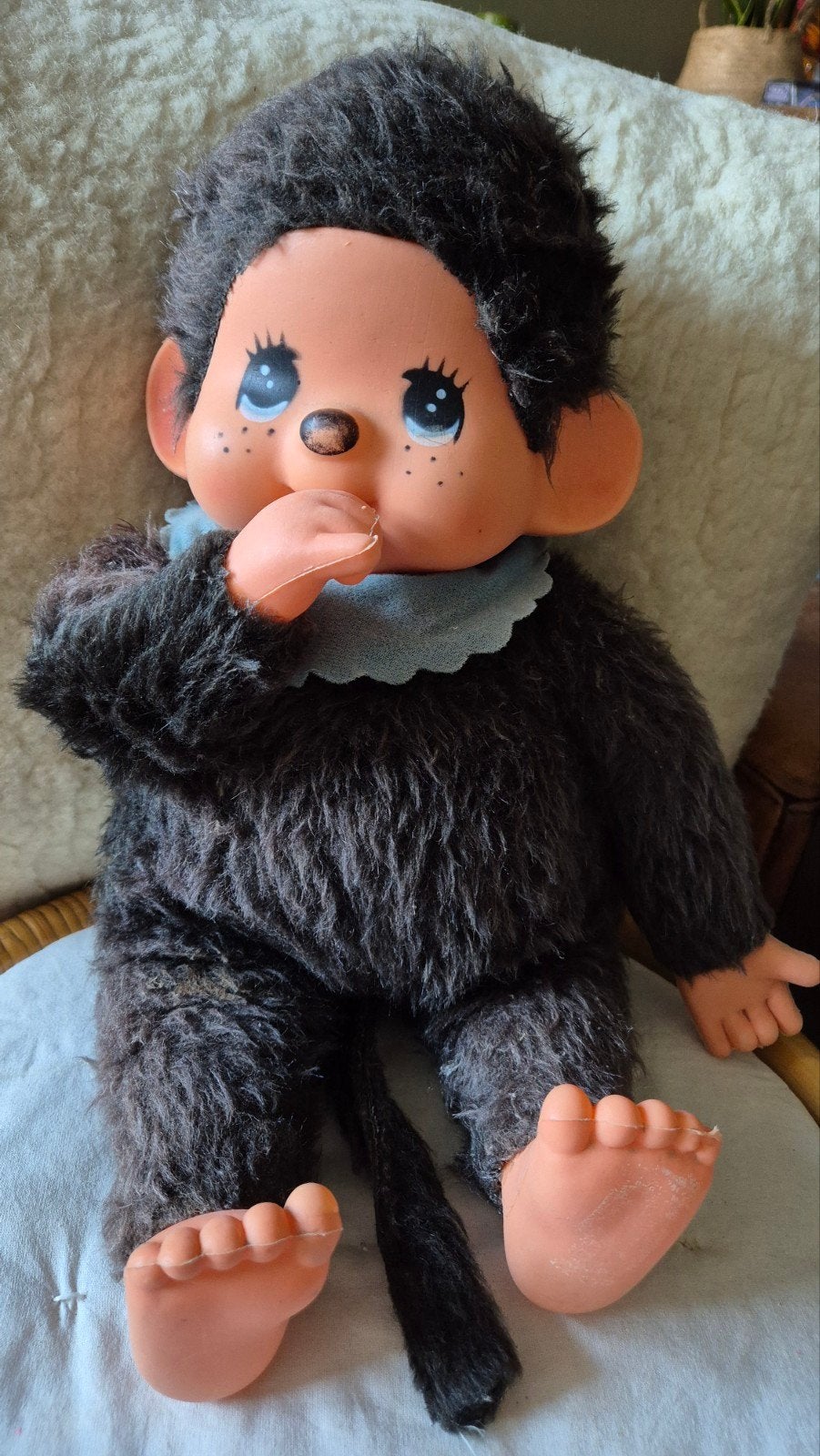 Monchhichi 46 cm prima staat, Verzamelen, Ophalen of Verzenden, Gebruikt, Pop