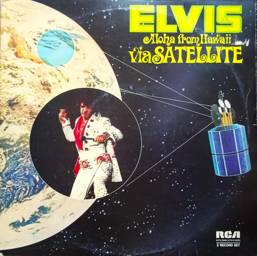 ELVIS PRESLEY:  2 LP   ALOHA FROM HAWAII  1973, Inclusief binnenhoes, Ophalen of Verzenden, Gebruikt, 12 inch