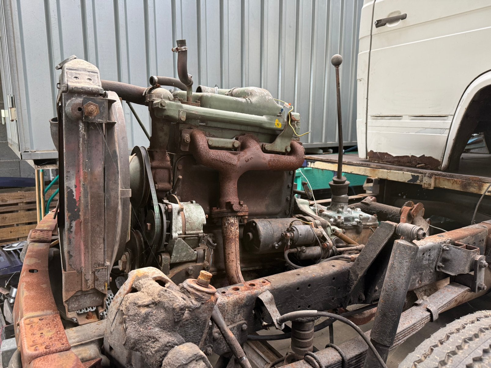 Mercedes Düdo 508 608 OM314 Motor met Versnellingsbak, Ophalen, Mercedes-Benz, Motor en Toebehoren