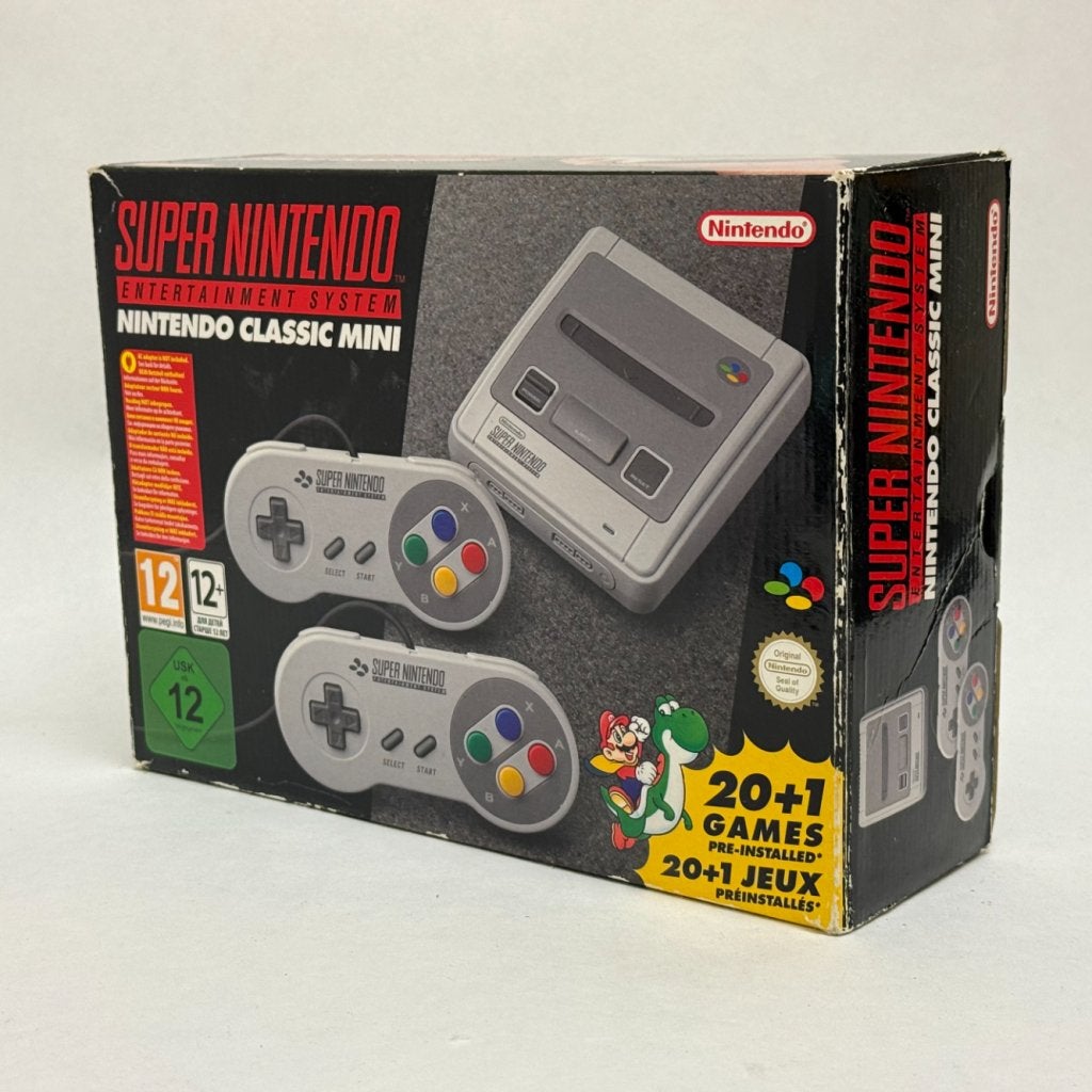 Nintendo Classic Mini Super Nintendo Entertainment System, Nintendo, Zo goed als nieuw, Support@nintendo.com, 11-1 Hokotate-cho, Kamitoba, Minami-ku
Kyoto 601-8501
Japan