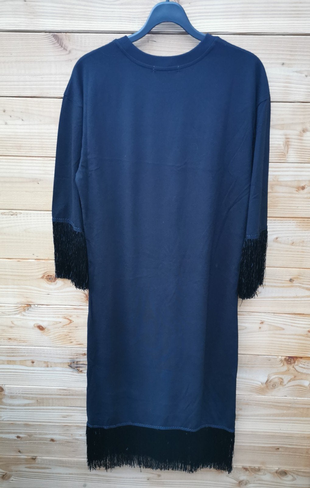 ZARA jurk met borduursel en franjes mt. S/M, Verzenden, Nieuw, Maat 36 (S), Onder de knie