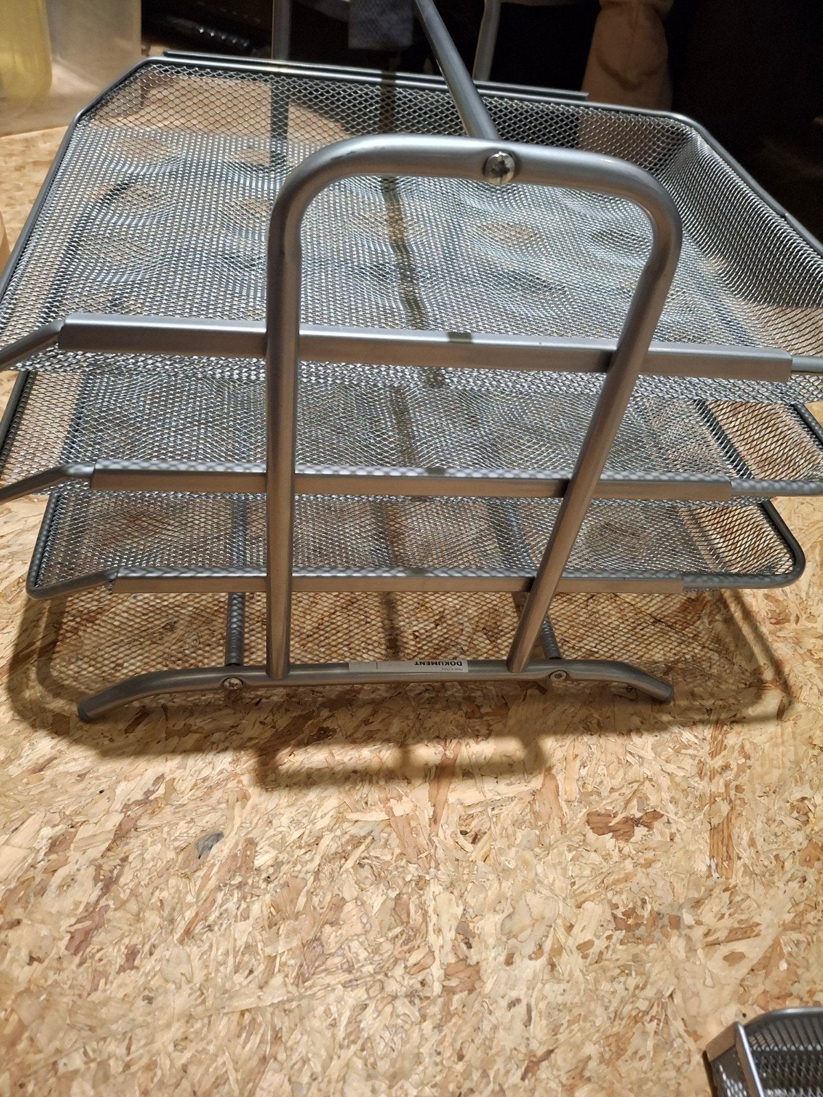 Metalen bureau-organizer met 3 laden en pennenbakje, Ophalen of Verzenden, Gebruikt