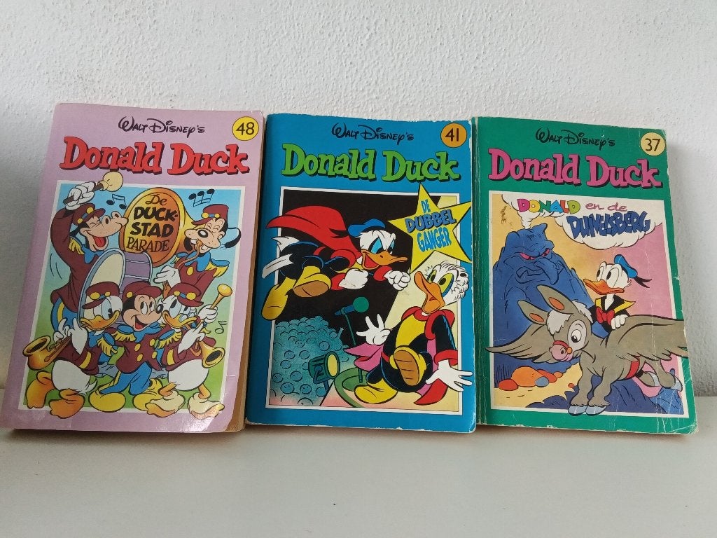 Donald duck pockets 3 stuk jaren 80-90, Ophalen of Verzenden, Zo goed als nieuw, Meerdere stripboeken, Donaldduck