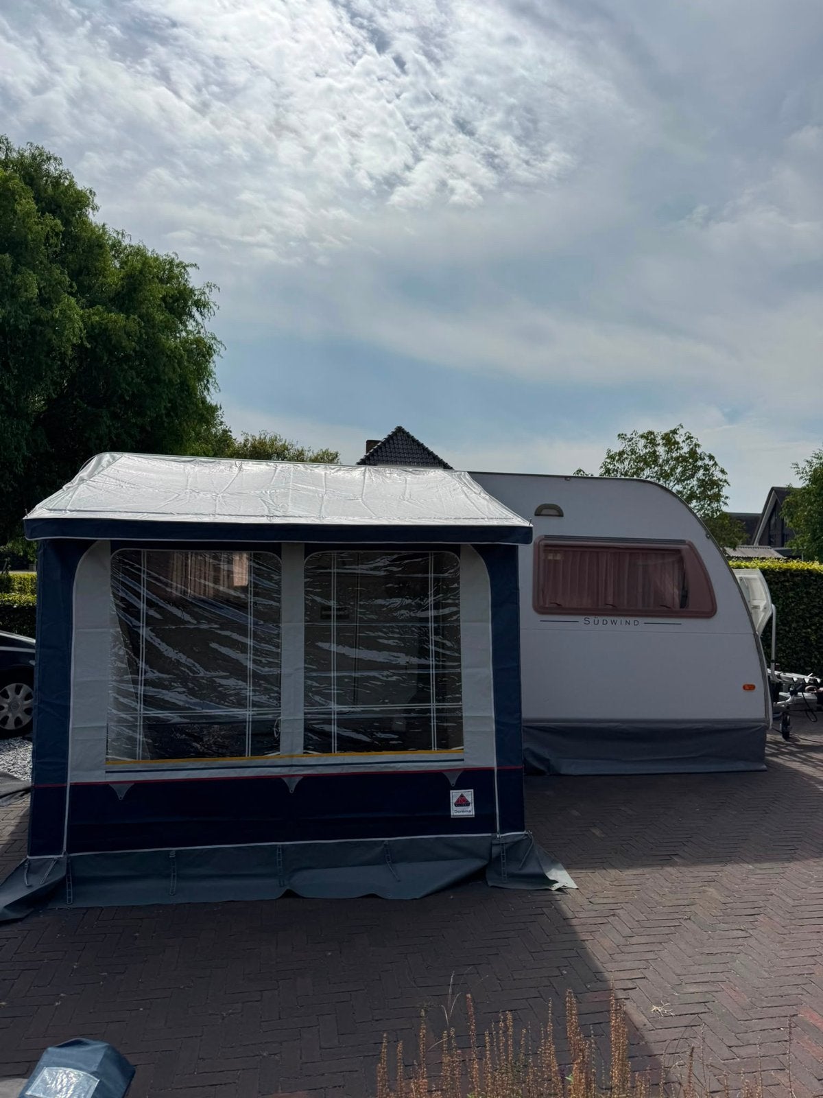 Dorema Wintertent 225cm breed - Ideaal voor caravan, Caravans en Kamperen, Ophalen, Gebruikt, Dorema