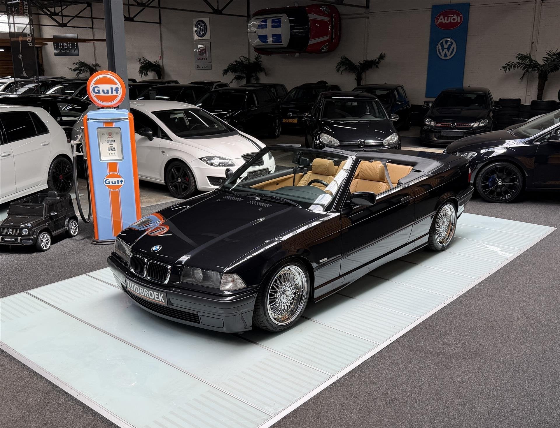 BMW Cabrio 318i Aut Uniek! | 66DKM | Vol optie | High Exe |, Auto's, Oldtimers, Automaat, Overige carrosserieën, Leder, Bedrijf