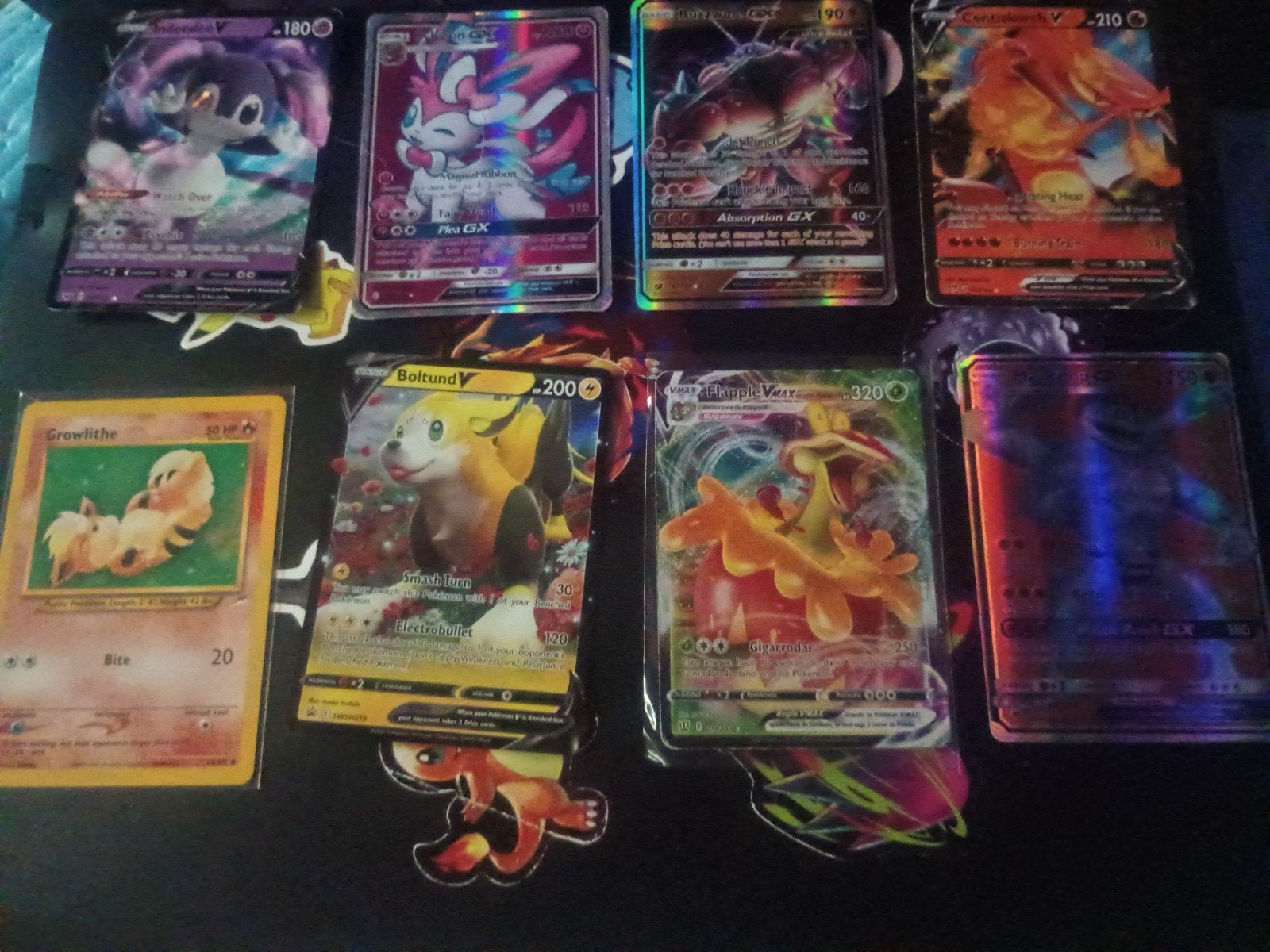 Pokémon Kaarten Collectie - V, VMAX, GX, Foil, Ophalen of Verzenden, Gebruikt, Meerdere kaarten, Foil