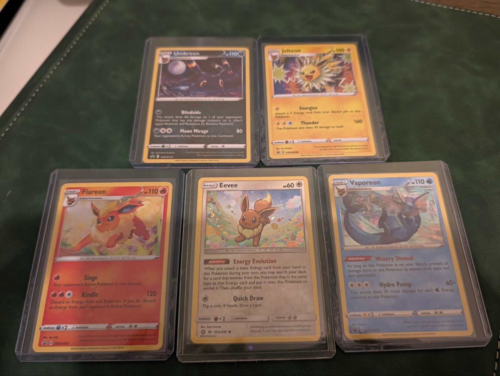 Unieke Black Star Promo Eeveelutions Set (Holo), Ophalen of Verzenden, Zo goed als nieuw, Meerdere kaarten, Foil