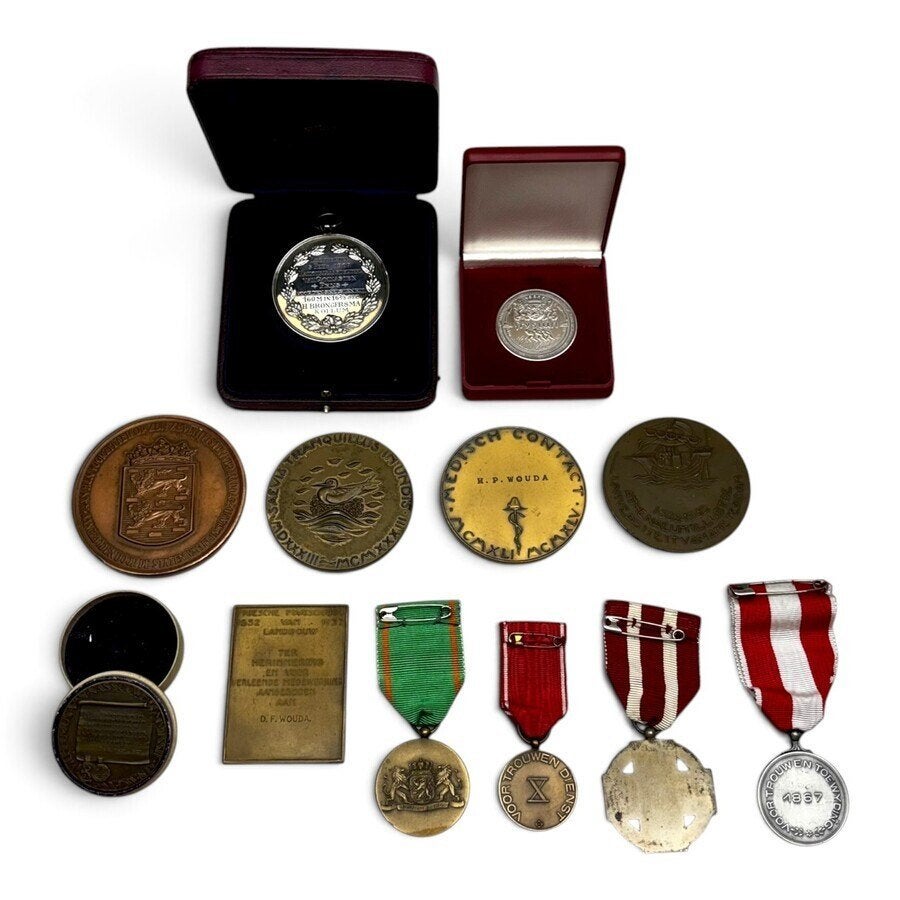 Lot diverse penningen en medailles, Ophalen of Verzenden, Overige materialen
