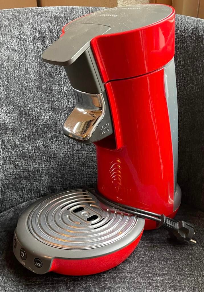 Philips senseo rood, Ophalen, Zo goed als nieuw, Koffiemachine, Koffiepads en cups