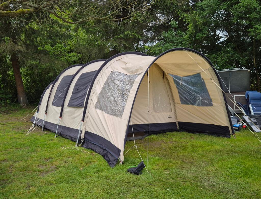 Tunneltent Obelink familia 4, Caravans en Kamperen, Ophalen, Gebruikt