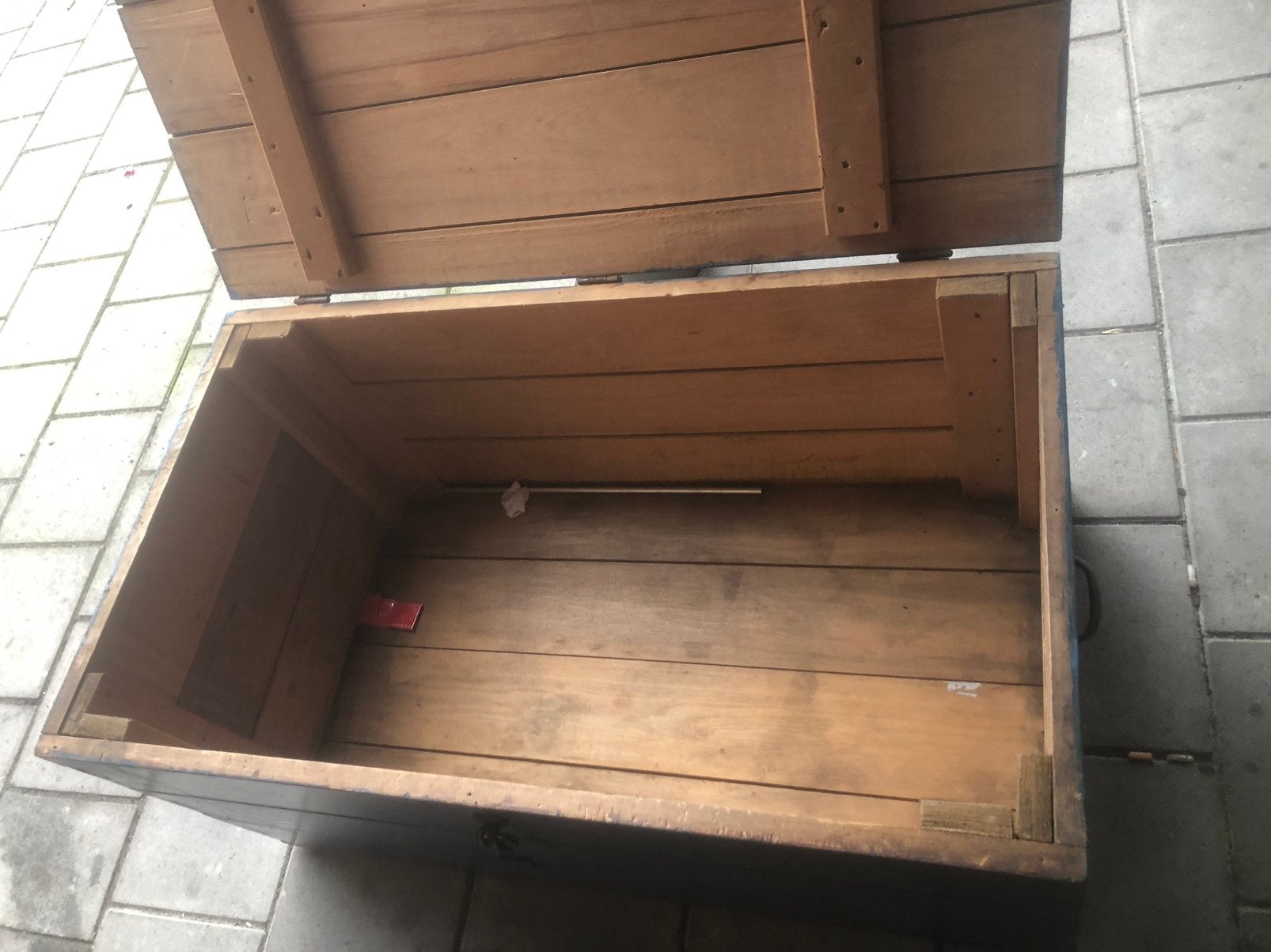Hout kist 105 x 60 cm hoogt 40 cm, Ophalen