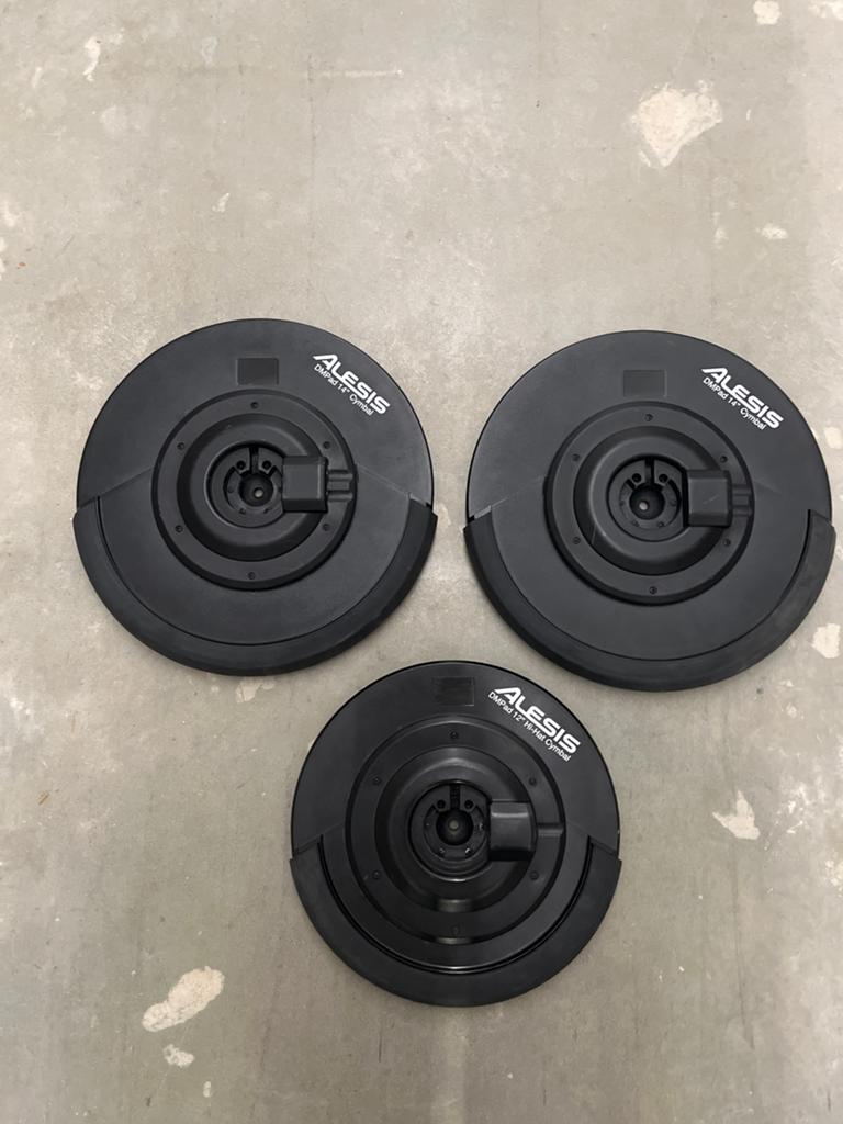 Alesis DM12 Hihat en DM14 Cymbals voor elektronisch drumstel, Ophalen, Zo goed als nieuw, Overige merken, Elektronisch