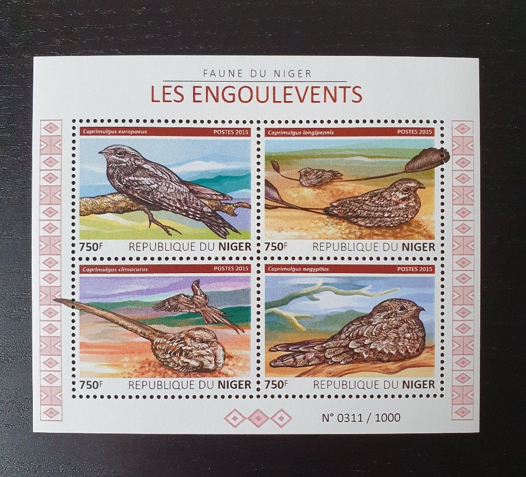 Niger 2015 Vogels Michel 3783-3786 postfris, Postzegels en Munten, Verzenden, Postfris, Dier of Natuur
