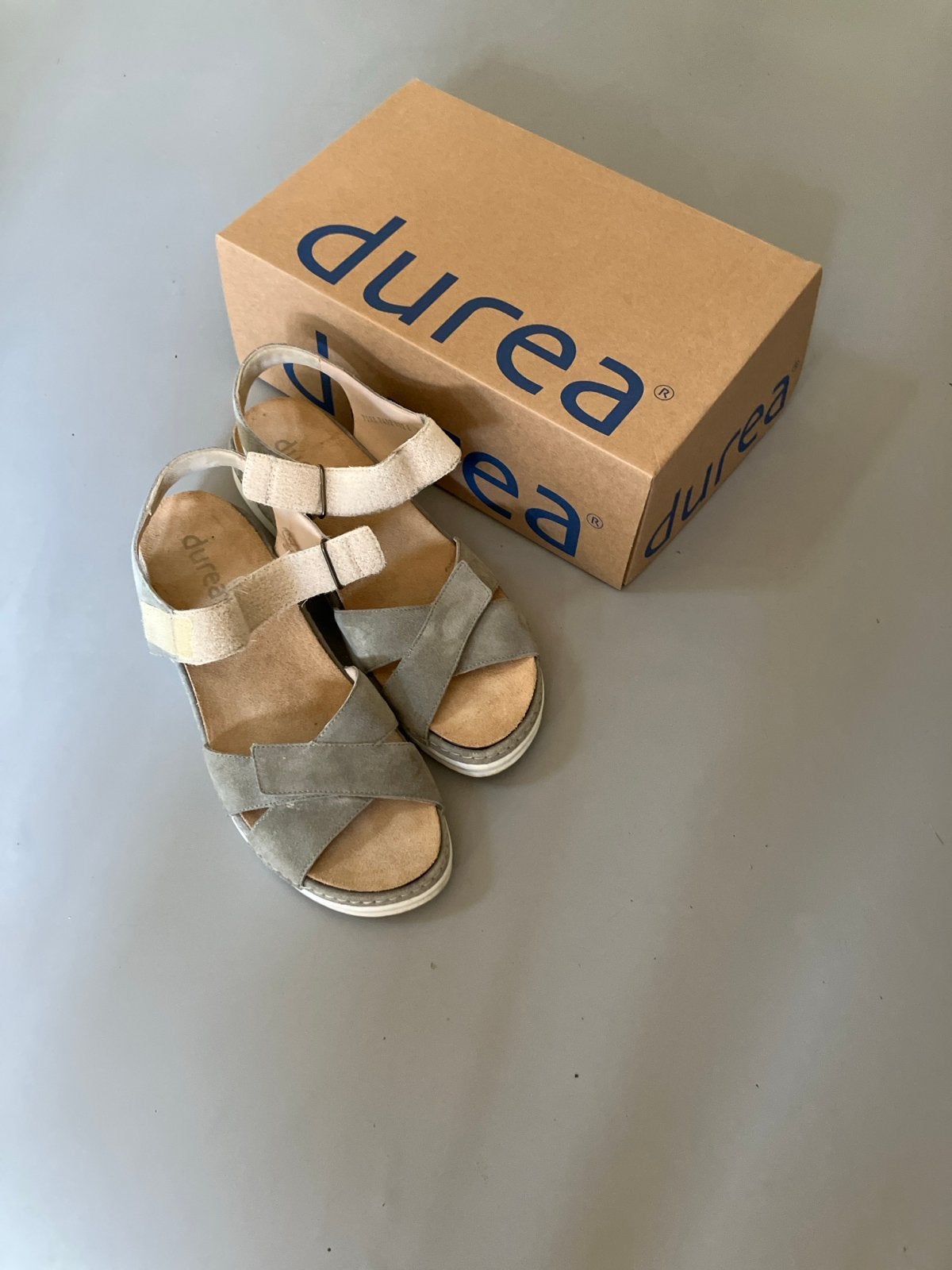 Durea Sandalen Groen Maat 7,5 Wijdte E, Ophalen of Verzenden, Zo goed als nieuw, Groen, Sandalen of Muiltjes