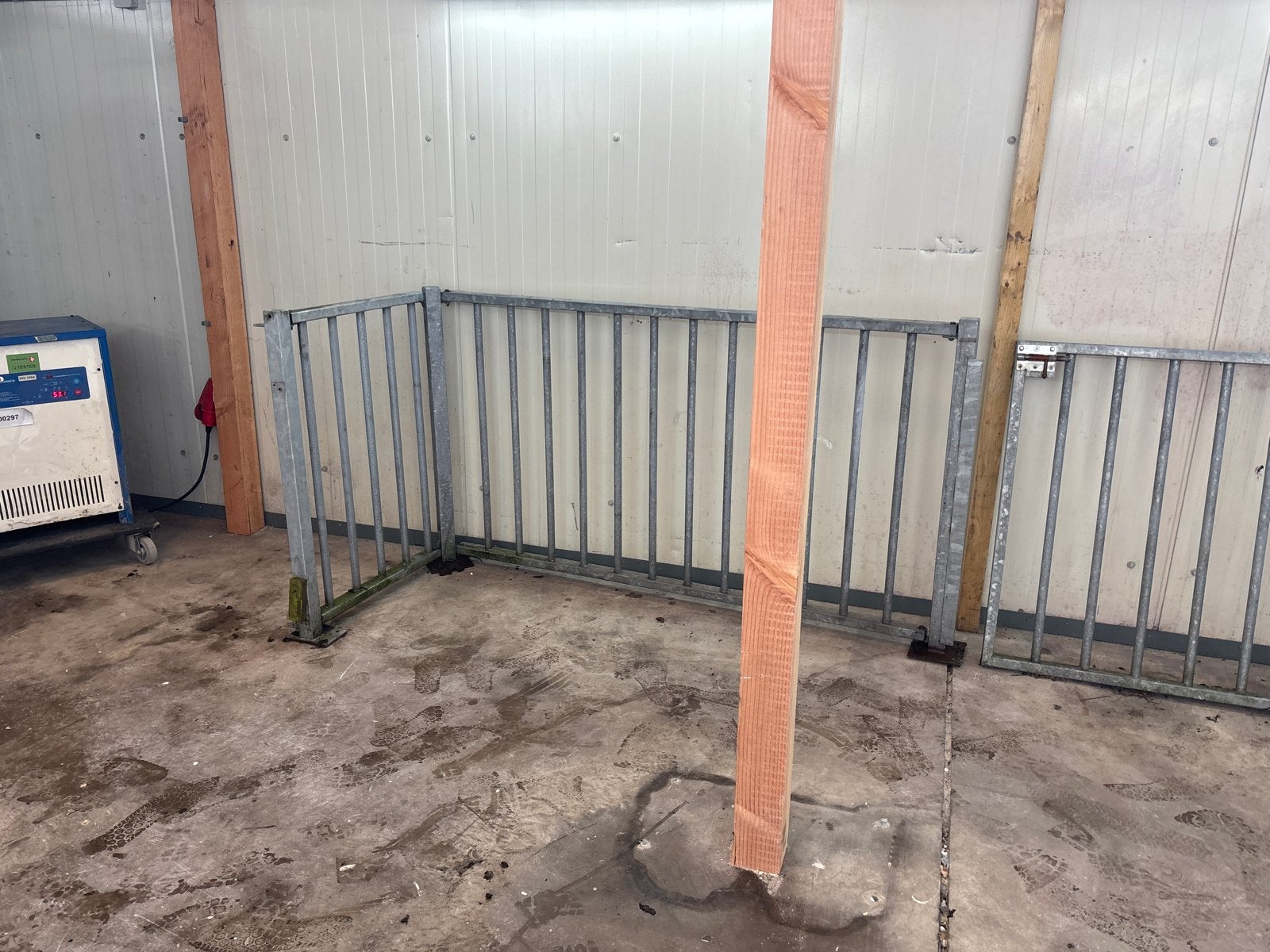 Gegalvaniseerd hekwerk met poortje, Met poort, Gebruikt, Overige typen, Ophalen of Verzenden